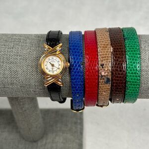 VTG Pierre Jacquard Watch Womens 19mm Round Two Tone Elegant New Battery READ